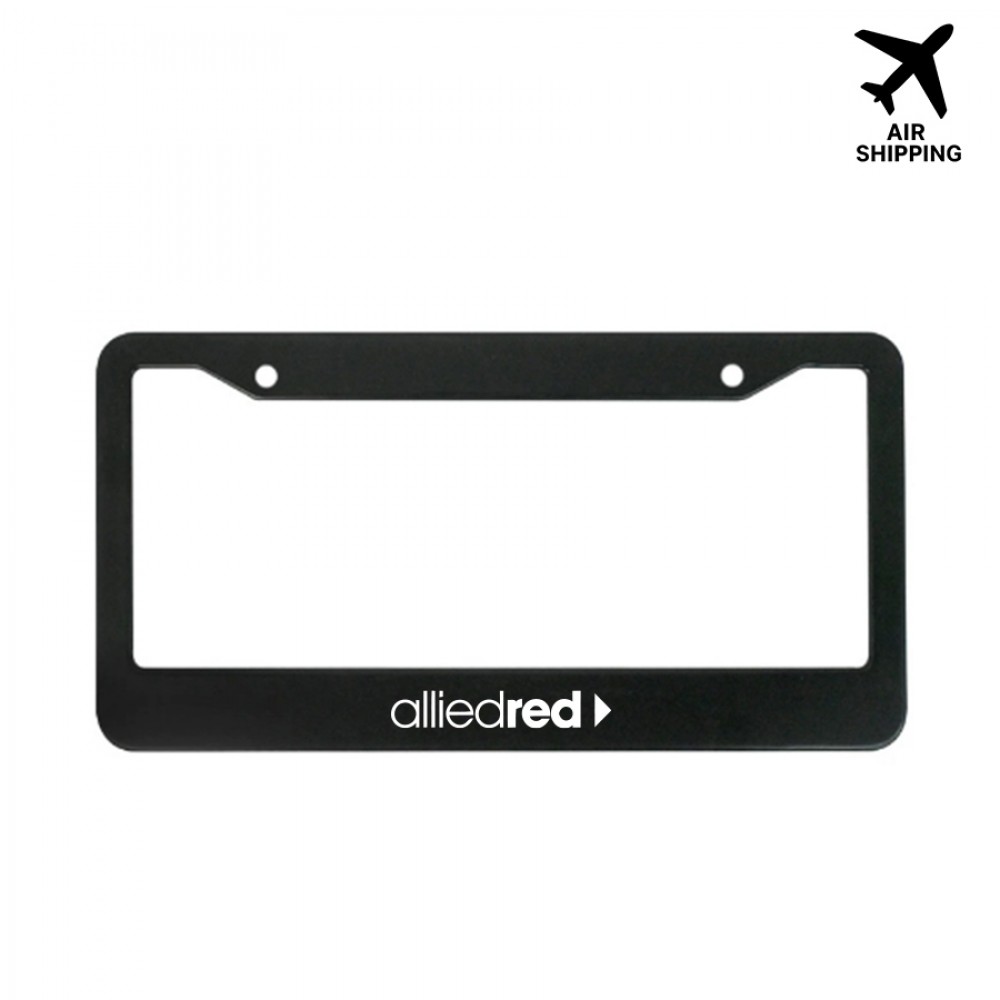 ABS Plastic License Plate Frame " Custom Shape Available with Logo