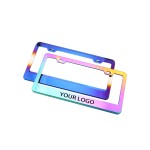 Aluminum Alloy Colorful License Plate Frame with Logo