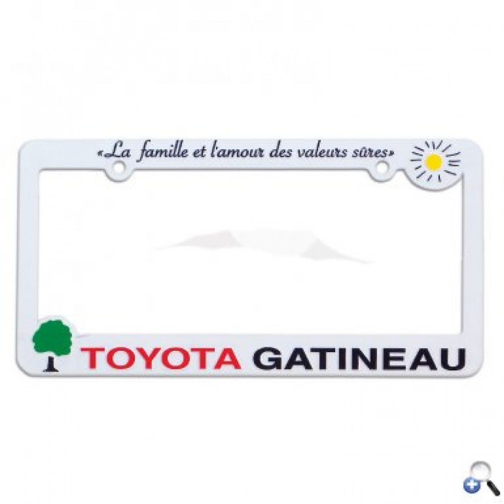 Hi-Impact 3D Maximum License Plate Frame - Abs with Logo