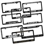 Customized Raised Letter License Plate Frame