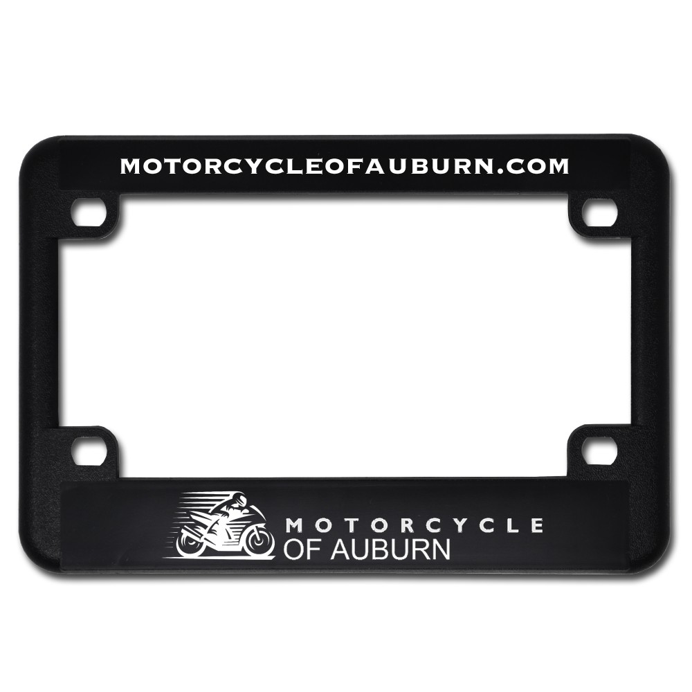 Custom Imprinted Motorcycle License Plate Frame Custom Imprinted Motorcycle License Plate Frame