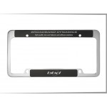 Chrome Plated License Frame w/ Large Bottom Engraving with Logo