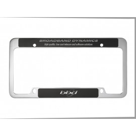 Chrome Plated License Frame w/ Large Bottom Engraving with Logo