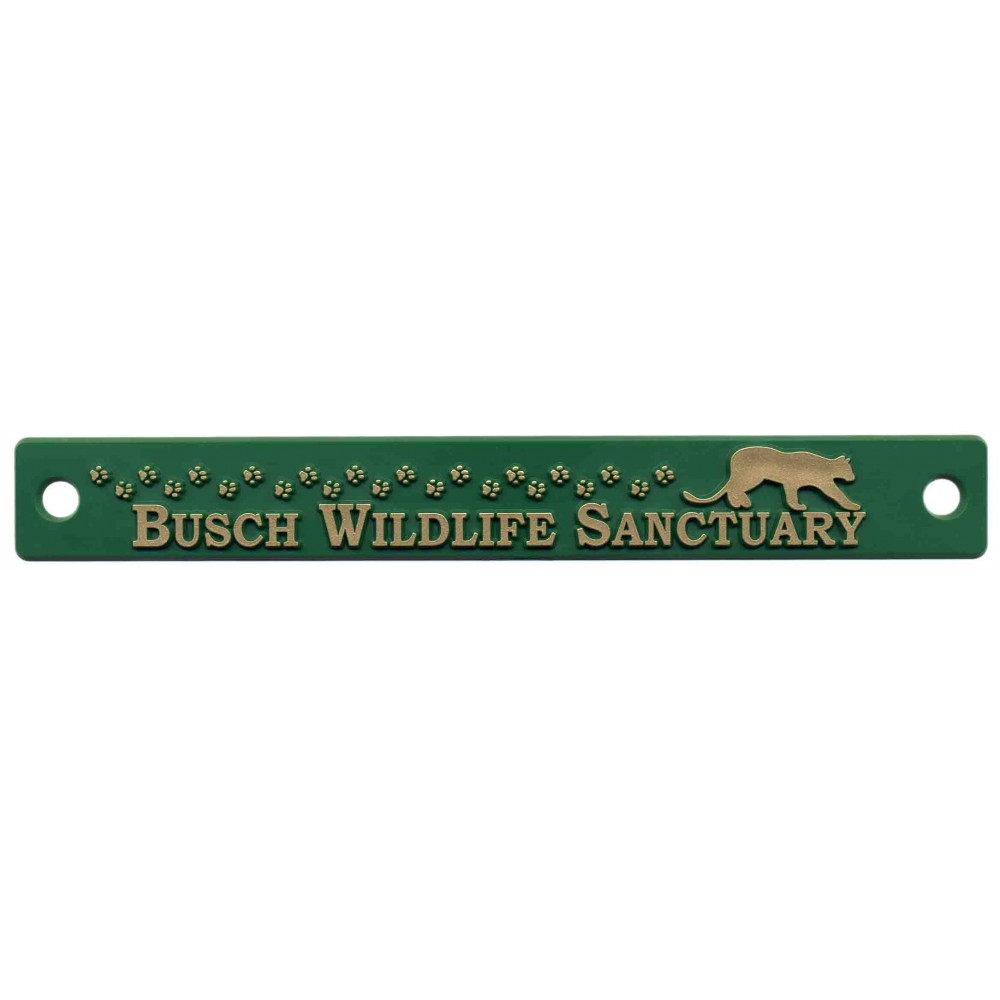 3D License Plate Badge (Other Stock Plastic Colors) with Logo