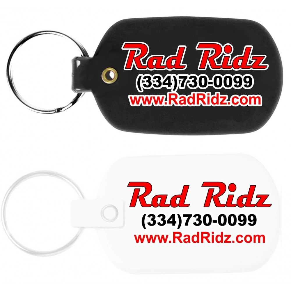 Logo Branded Oval Flexible Key Tag with Full Color Digital Print Logo Branded Oval Flexible Key Tag with Full Color Digital Print