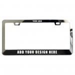 Logo Branded Stainless Steel Standard Size Car License Plate Frame