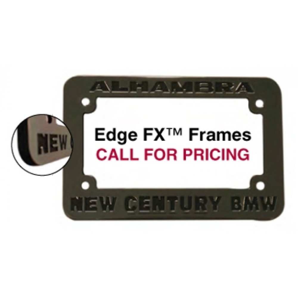 Motorcycle License Plate Frame (Raised Letter Frame) Logo Imprinted Motorcycle License Plate Frame (Raised Letter Frame) Logo Imprinted