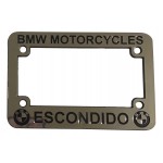 Custom Printed Motorcycle license plate Premium Chrome faced frames