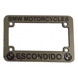 Personalized Motorcycle License Plate Premium Chrome Faced Frames