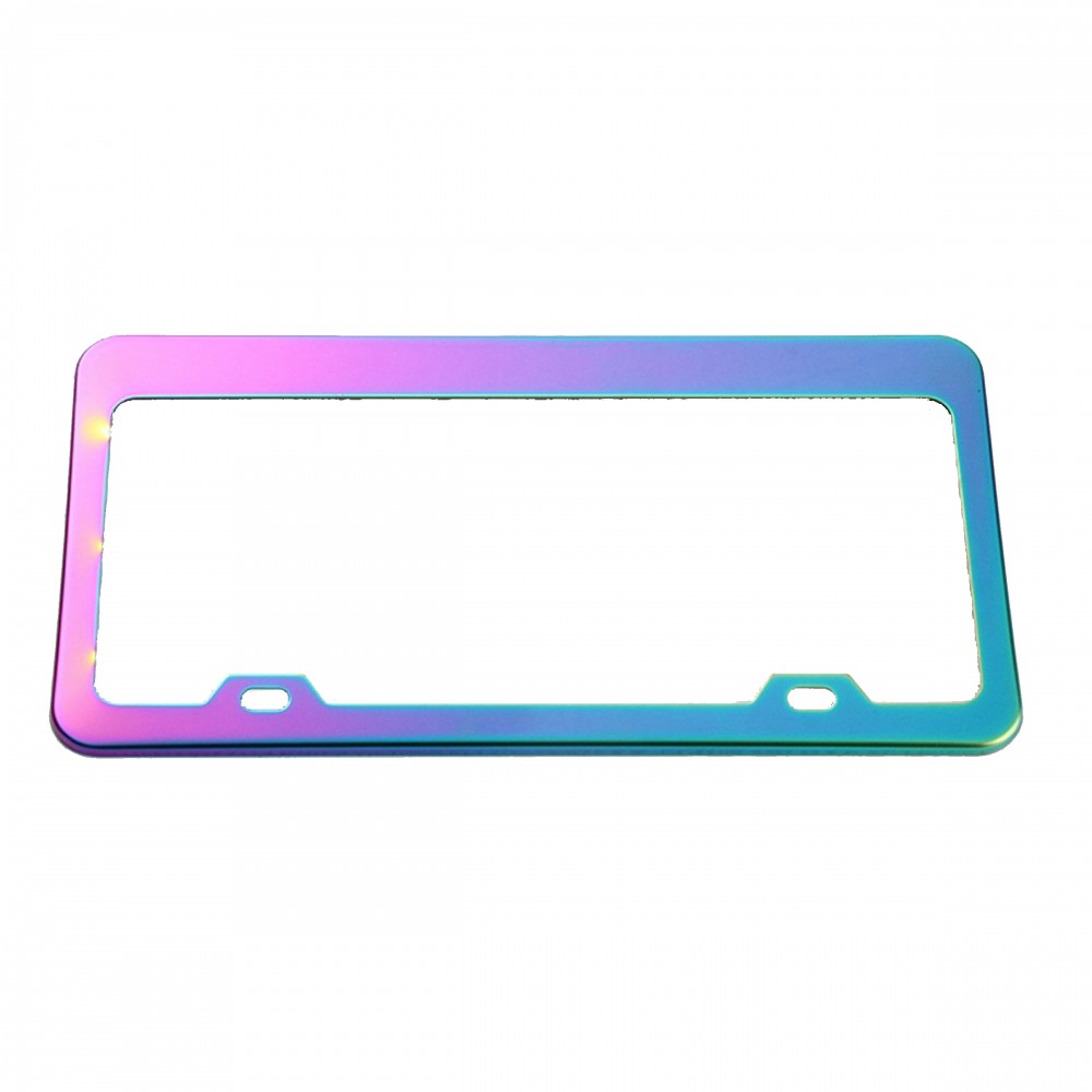 Iridescent License Plate Frame with Logo