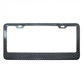 Patterned License Plate Frame with Logo