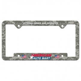 Custom Imprinted Auto License Frame With Notched Panel