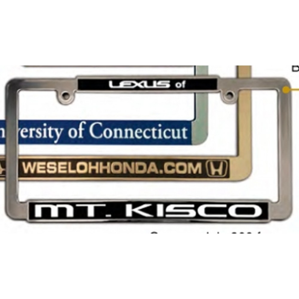 Panel FX License Plate Frame (Standard Finish) Logo Imprinted Panel FX License Plate Frame (Standard Finish) Logo Imprinted