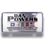 Embossed Aluminum License Plates Logo Imprinted