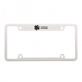 Stainless Steel 2 Holes Car License Plate Frame for US Standard with Logo