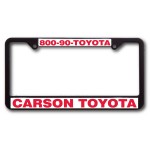 Logo Imprinted Standard 22 Style Plastic Raised Copy License Plate Frame