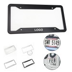 Personalized Stainless Steel License Plate Frame 4 Holes Covers Holder