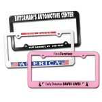 License Plate Frame w/ 4 Holes (Spot Color) Custom Imprinted