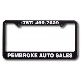 Logo Branded Standard 12 Style Raised Copy Plastic License Plate Frame
