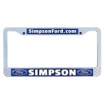 Personalized Gloss Multi Colored Insert Plastic Frame - Metalized Plastic