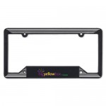 Black Molded License Plate Frame with Logo