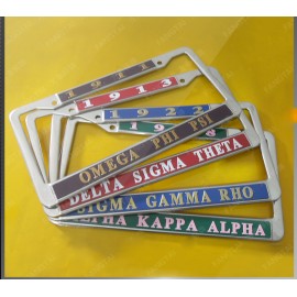 Stainless Steel License Plate Frame with Logo