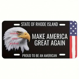 Aluminum License Plate with Logo