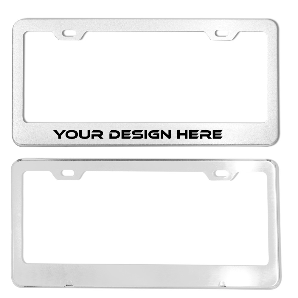Promotional Easy-to-Install Aluminum License Plate Frame Promotional Easy-to-Install Aluminum License Plate Frame
