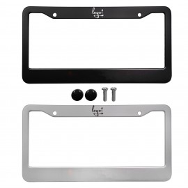 Aluminum Alloy License Plate Frame Customized with Logo