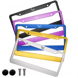 Aluminum Alloy Car License Plate Frame with Logo