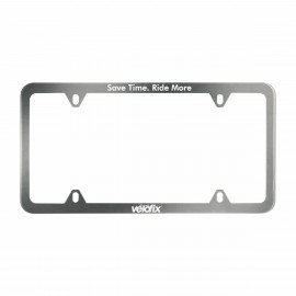 Promotional Brushed Stainless Steel License Plate Frame (4 Screw Attachable)