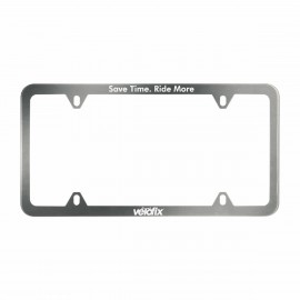 Promotional Brushed Stainless Steel License Plate Frame (4 Screw Attachable)  Promotional Brushed Stainless Steel License Plate Frame (4 Screw Attachable)