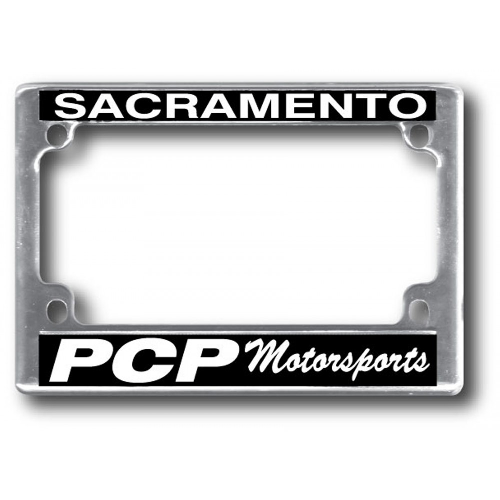 Motorcycle Metal License Plate Frame Logo Imprinted Motorcycle Metal License Plate Frame Logo Imprinted