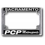 Motorcycle Metal License Plate Frame Logo Imprinted