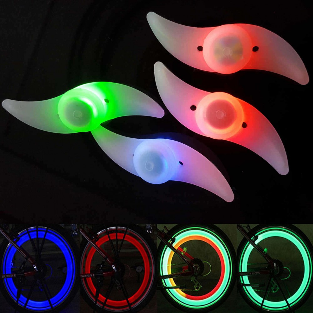 Stock LED Neon Bulb Safety Bicycle Wheel Alarm Light Custom Printed Stock LED Neon Bulb Safety Bicycle Wheel Alarm Light Custom Printed