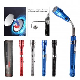 Aluminum Alloy LED Flashlight Extendable Flexible Head with Logo