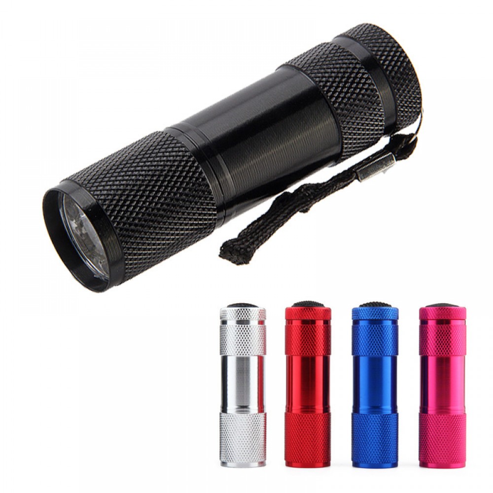 Bright Shine 9 LED Flashlight Logo Imprinted Bright Shine 9 LED Flashlight Logo Imprinted