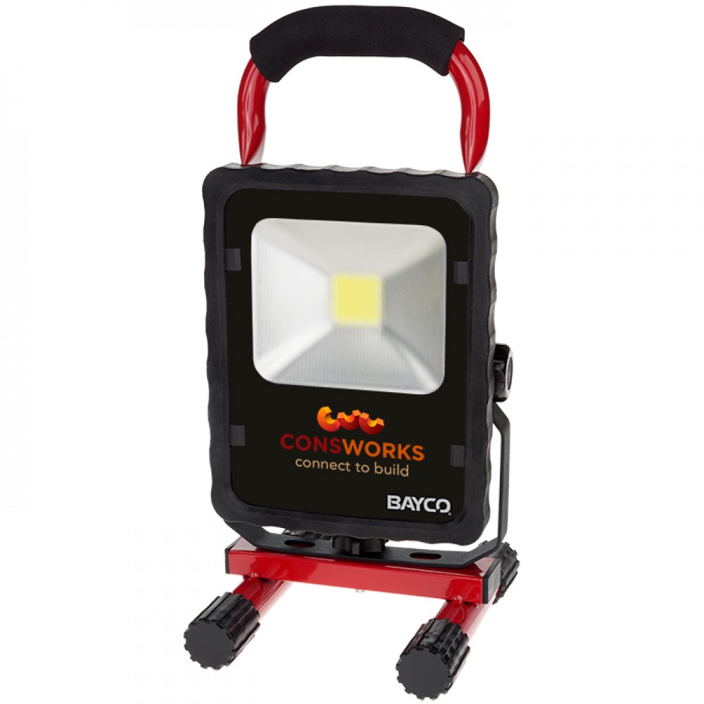 Logo Branded Bayco 2200 Lumen LED Single Fixture Worklight Logo Branded Bayco 2200 Lumen LED Single Fixture Worklight