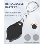 Portable Ultra Bright Battery Powered Flashlight w/Spring Carabiner with Logo