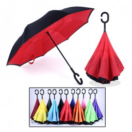 Customized Reverse Folding Umbrella with C-Shaped Handle