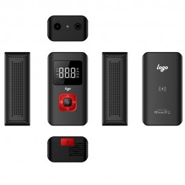 Personalized Portable Air Compressor wireless charger Mini Electric Air Pump with Digital Display LED Light