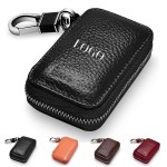 Customized Genuine Leather Car Key Chain Keychain Holder for Remote Key Fob
