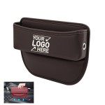 Car Seat Gap Filler PU Leather Car Seat Organizer Storages Automotive Accessories with Logo