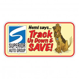 Styrene Auto Plate Inserts 20 mil with Logo