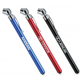 Personalized Tire Gauge - blue with chrome trim/ auto tire gauge reads up to 50 psi / Aluminum metal