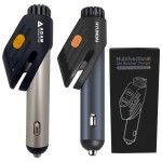 Car Safety Hammer Window Breaker, Seat Belt Cutter, Dual USB Car Charger And Air Purifier with Logo
