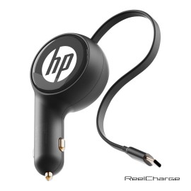 Custom ReelCharge Car Charger w/Retractable Cable