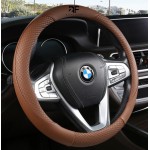 Custom Imprinted Leather Auto Car Steering Wheel Cover Universal 15 inch