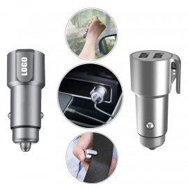Multi Survivor Dual USB Adapter Car Charger with Logo  Multi Survivor Dual USB Adapter Car Charger with Logo