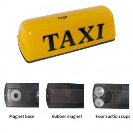 Waterproof Taxi Roof Top Sign Light Magnetic Taximeter Cab Halogen Lamp with Logo